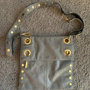 Hammitt large reversible Montana pewter/black vguc